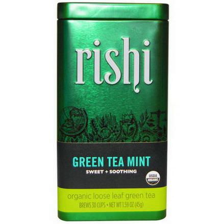 Rishi Tea, Organic Loose Leaf Green Tea, Mint 45g