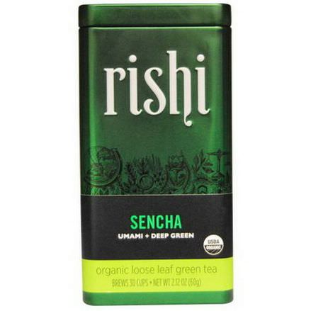Rishi Tea, Organic Loose Leaf Green Tea, Sencha 60g