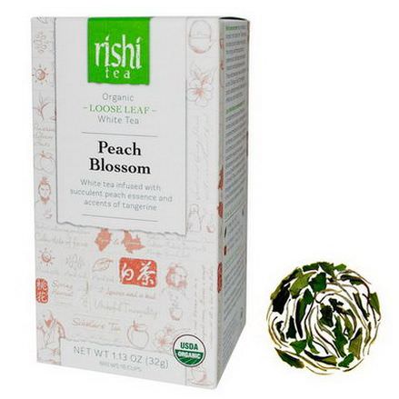 Rishi Tea, Organic Loose Leaf White Tea, Peach Blossom 32g