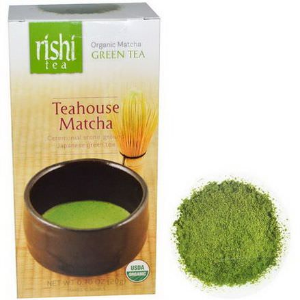Rishi Tea, Organic Matcha Green Tea, Teahouse Matcha 20g