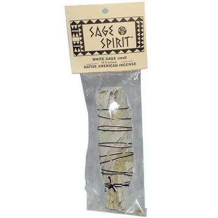 Sage Spirit, Native American Incense, White Sage 4-5 Inches, 1 Smudge Wand