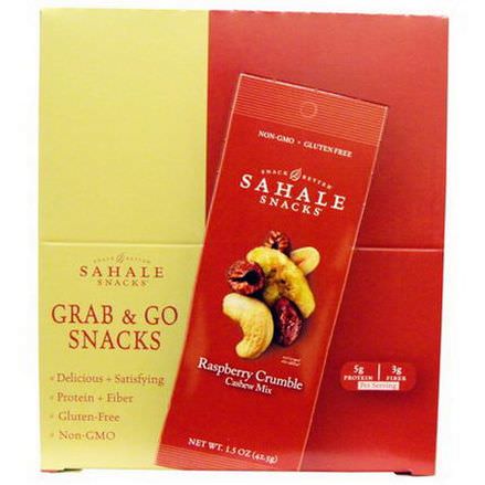 Sahale Snacks, Raspberry Crumble Cashew Mix, 9 Packs 42.5g Each