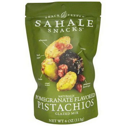 Sahale Snacks, Snack Better, Naturally Pomegranate Flavored Pistachios, Glazed Mix 113g