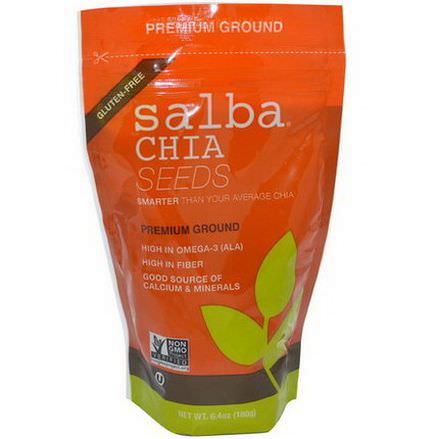 Salba Smart Natural Products, Salba Chia Seeds, Premium Ground 180g