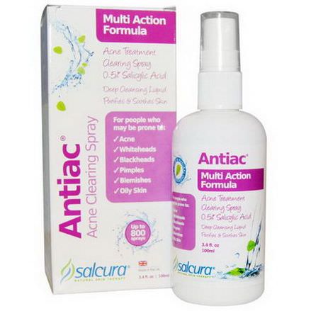 Salcura, Antiac, Acne Clearing Spray, Multi Action Formula 100ml