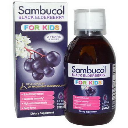 Sambucol, Black Elderberry, For Kids Syrup, Berry Flavor 230ml