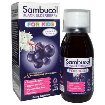 Sambucol, Black Elderberry, Immune System Support, For Kids, Syrup 120ml