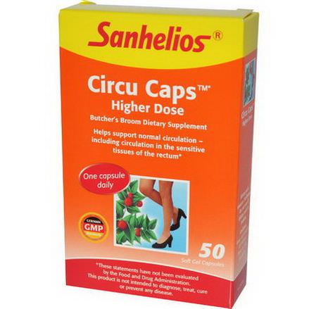 Sanhelios, Circu Caps, Higher Dose, 50 Soft Gel Capsules
