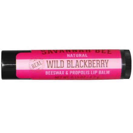 Savannah Bee Company Inc, Beeswax&Propolis Lip Balm, Wild Blackberry 4.2g