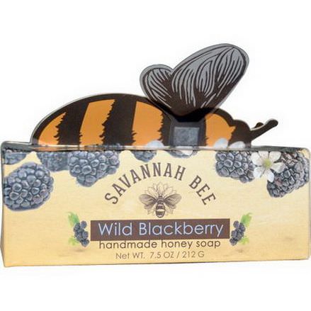 Savannah Bee Company Inc, Handmade Honey Soap, Wild Blackberry 212g