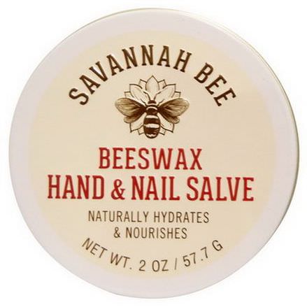 Savannah Bee Company Inc, Organic, Beeswax Hand and Nail Salve 57.7g