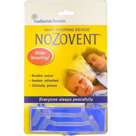 Scandinavian Formulas, NoZovent Anti-Snoring Device, 2 Medium Size Breathing Devices