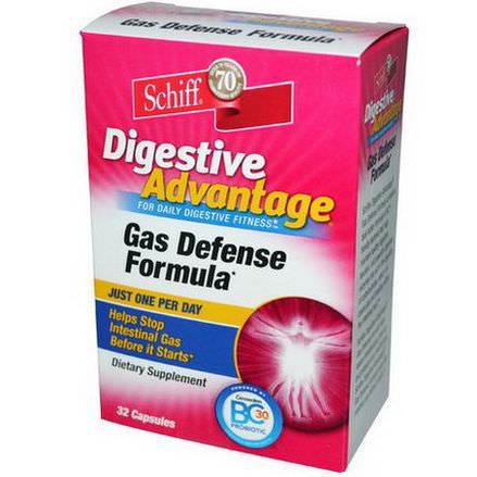 Schiff, Digestive Advantage, Gas Defense Formula, 32 Capsules