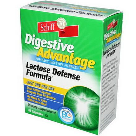 Schiff, Digestive Advantage, Lactose Defense Formula, 32 Capsules