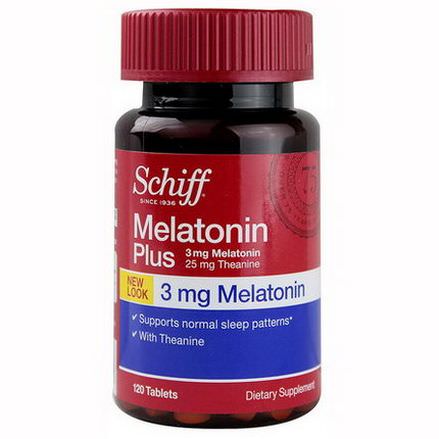 Schiff, Melatonin Plus, 3mg, 180 Tablets
