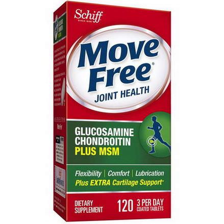 Schiff, Move Free Joint Health, Glucosamine Chondroitin Plus MSM, 120 Coated Tablets