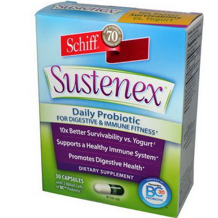 Schiff, Sustenex, Daily Probiotic, 30 Capsules