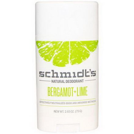 Schmidt's Deodorant, Bergamot Lime 75g