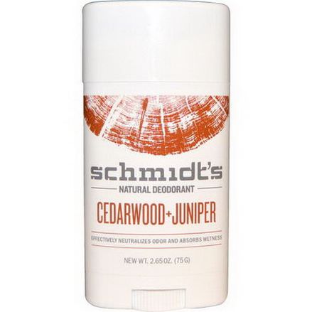 Schmidt's Deodorant, Cedarwood Juniper 75g