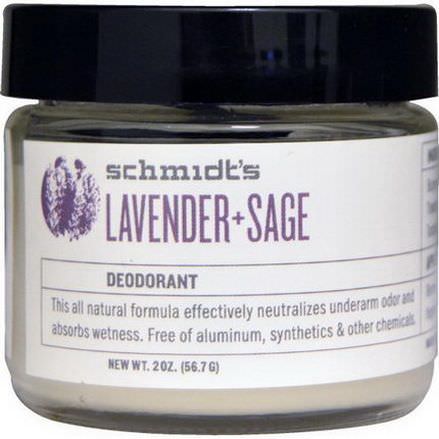 Schmidt's Deodorant, Lavender Sage 56.7g