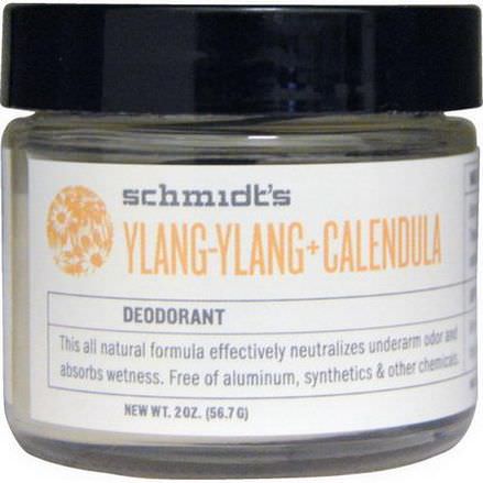 Schmidt's Deodorant, Ylang-Ylang Calendula 56.7g
