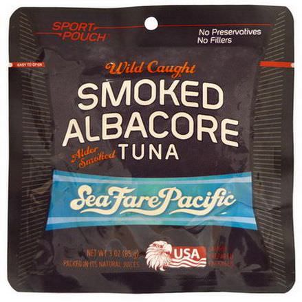 Sea Fare Pacific, Wild Caught Smoked Albacore Alder Smoked Tuna 85g