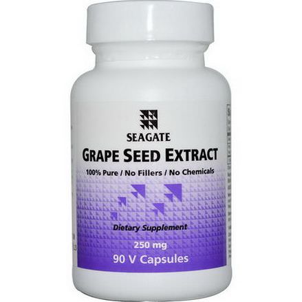 Seagate, Grape Seed Extract, 250mg, 90 Veggie Caps
