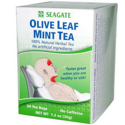 Seagate, Olive Leaf Mint Tea, 24 Tea Bags 36g