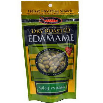 Seapoint Farms, Dry Roasted Edamame, Spicy Wasabi 99g