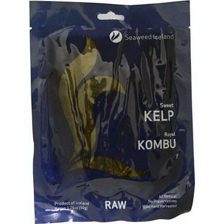 Seaweed Iceland, Royal Kombu, Sweet Kelp, Raw 50g