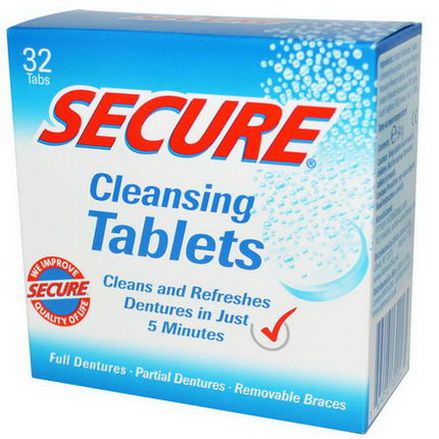 Secure Denture, Cleansing Tablets, 32 Tabs