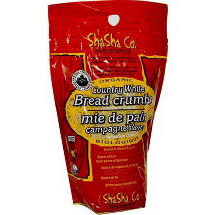ShaSha Bread Co, Organic Country White Bread Crumbs 300g
