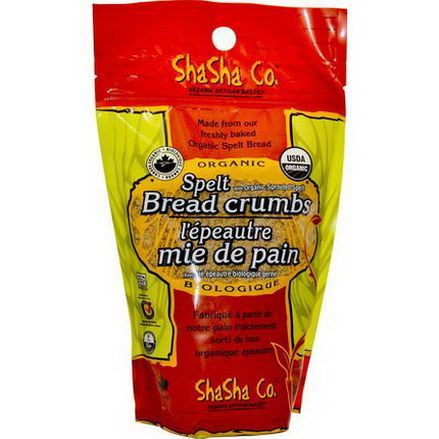 ShaSha Bread Co, Organic Spelt Bread Crumbs 300g