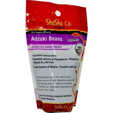 ShaSha Bread Co, Raw Organic Sprouted Adzuki Beans 454g