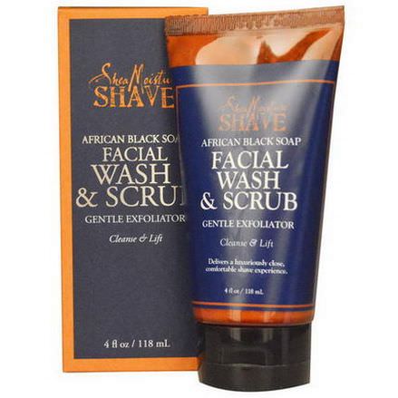 Shea Moisture, African Black Soap Facial Wash&Scrub 118ml