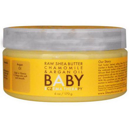 Shea Moisture, Baby Eczema Therapy, Raw Shea Butter Chamomile&Argan Oil 170g