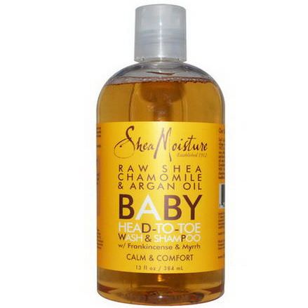 Shea Moisture, Baby Head-To-Toe Wash&Shampoo, Raw Shea Chamomile&Argan Oil 384ml