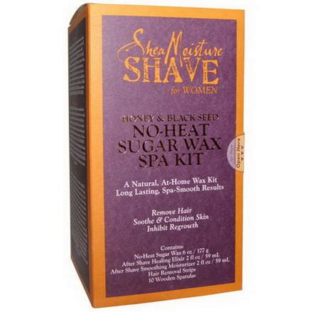 Shea Moisture, Shave, No-Heat Sugar Wax Spa Kit, For Women, Honey&Black Seed, 1 Kit
