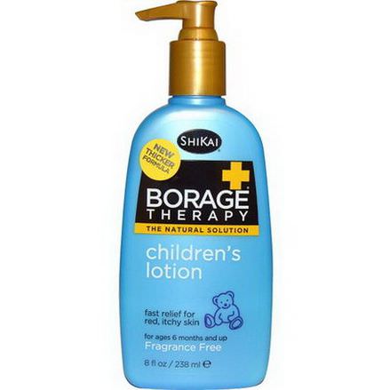 Shikai, Borage Therapy, Children's Lotion, Fragrance Free 238ml