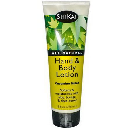 Shikai, Hand&Body Lotion, Cucumber Melon 238ml