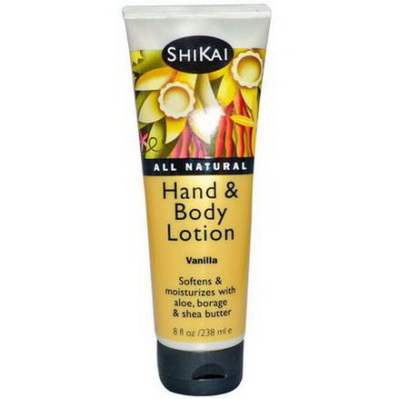 Shikai, Hand&Body Lotion, Vanilla 238ml