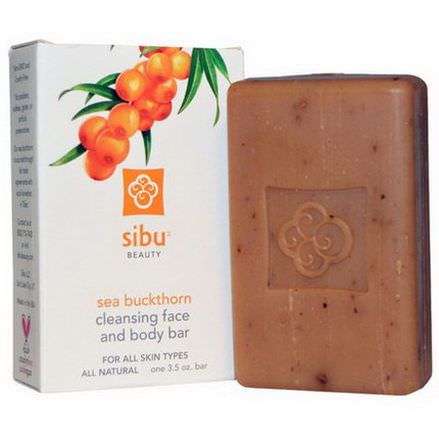 Sibu Beauty, Cleansing Face and Body Bar, Sea Buckthorn, 3.5 oz