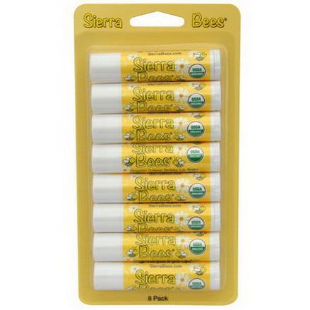 Sierra Bees, Organic Lip Balms, Creme Brulee, 8 Pack 4.25g Each