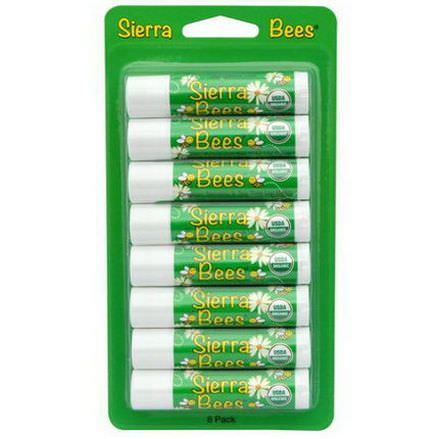 Sierra Bees, Organic Lip Balms, Tamanu&Tea Tree, 8 Pack 4.25g Each