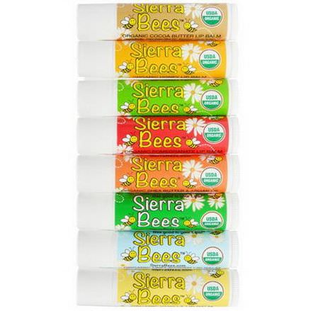 Sierra Bees, Organic Lip Balms, Variety Pack, 8 Pack