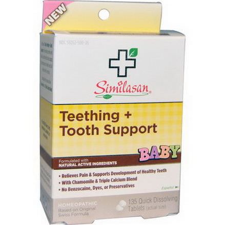 Similasan, Baby Teething Tooth Support, 135 Quick Dissolving Tablets