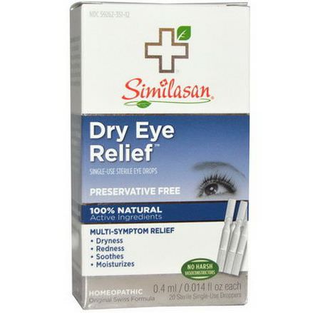 Similasan, Dry Eye Relief, Single-Use Sterile Eye Drops 0.4ml Each
