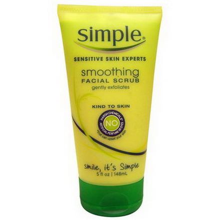 Simple Skincare, Smoothing Facial Scrub 148ml