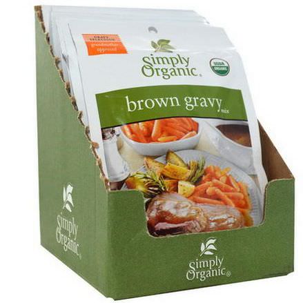 Simply Organic, Brown Gravy Mix, 12 Packets 28g Each