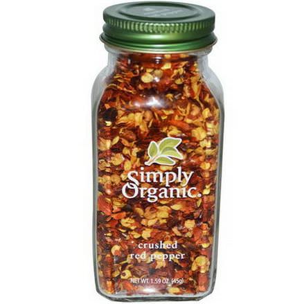 Simply Organic, Crushed Red Pepper 45g